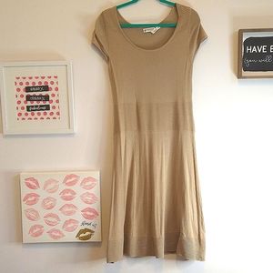 Short sleeve sweater dress